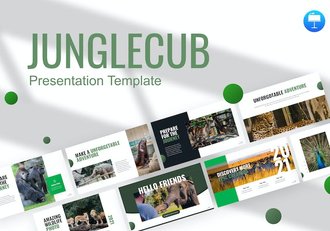 动物图片展示动物园动物介绍动物主题keynote模板 - 顶尖PPT