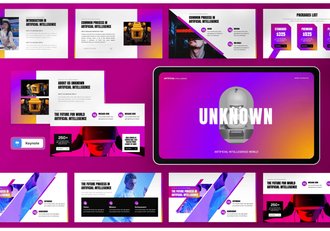 科技AI人工智能虚拟现实keynote模板 - 顶尖PPT