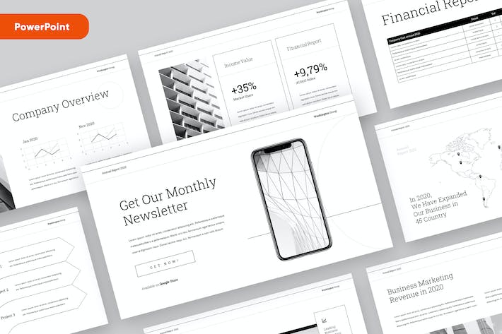公司年度财务报告总结PPT模板 - 顶尖PPT
