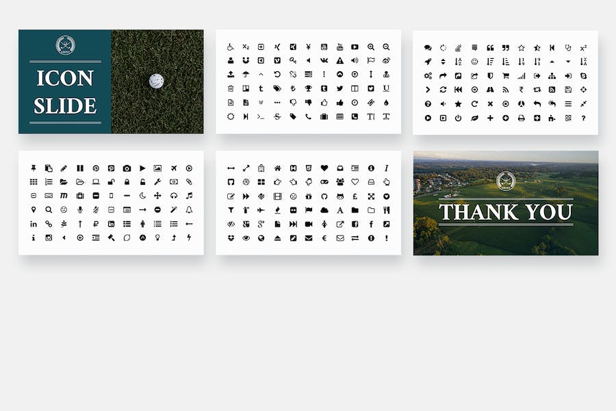 高尔夫俱乐部的品牌介绍PPT模板 - 顶尖PPT