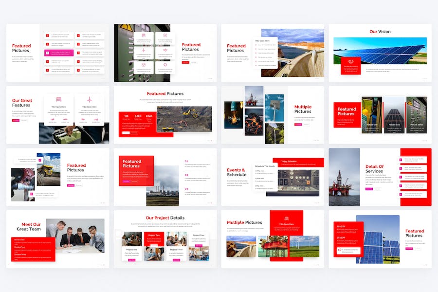 绿色新能源开发战略布局keynote模板 - 顶尖PPT