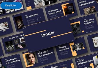 黑金商务团队介绍多用途keynote模板 - 顶尖PPT