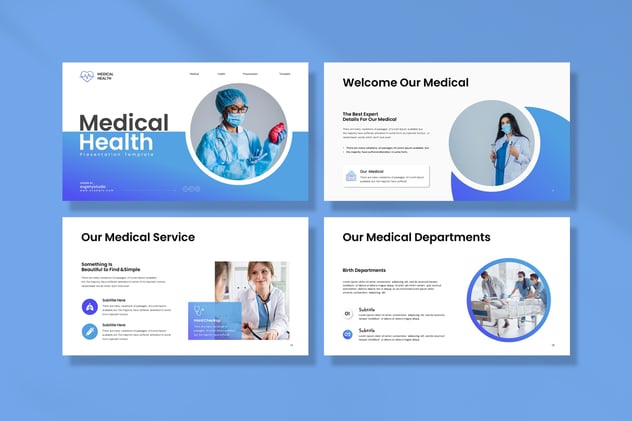 医疗健康病例分析治疗方案对比PPT模板 - 顶尖PPT