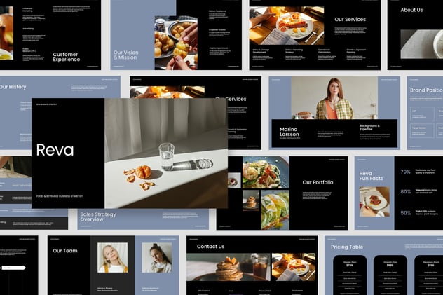 餐饮商业推广宣传展示Keynote模板 - 顶尖PPT