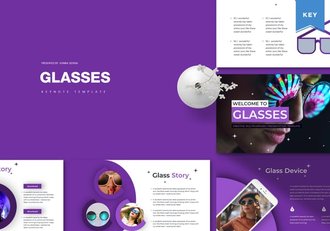 眼镜行业竞品分析keynote模板 - 顶尖PPT