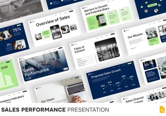 销售绩效分析评估PPT模板 - 顶尖PPT