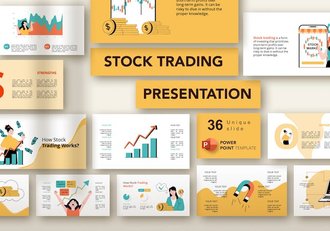 欧美股票交易投资理财高级PPT模板 - 顶尖PPT