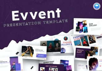 创意时尚活动策划杂志排版风格keynote模板 - 顶尖PPT