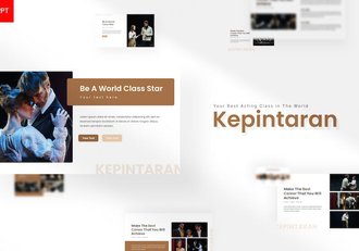 话剧艺术演绎PPT模板 - 顶尖PPT