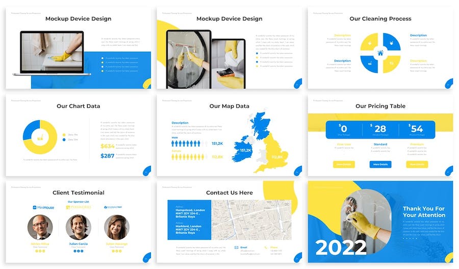 家政清洁公司介绍产品推广方案展示PPT模板 - 顶尖PPT