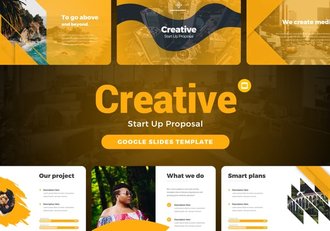 创意初创提案信息图表PPT模板 - 顶尖PPT
