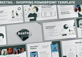 零售购物电商营销推广PPT模板 - 顶尖PPT