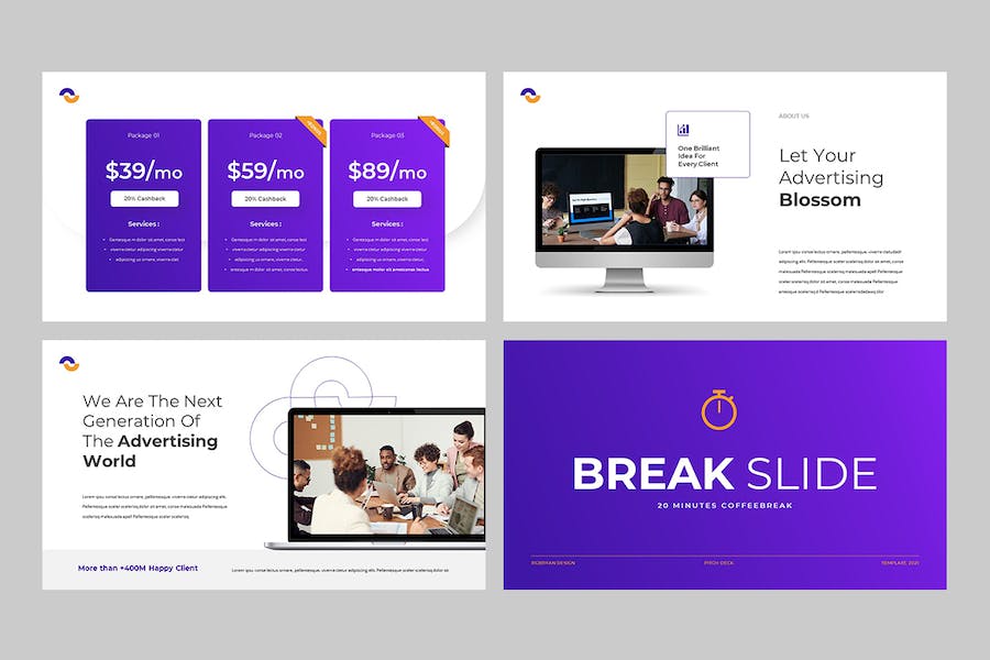 商务融资路演演讲计划PPT模板 - 顶尖PPT