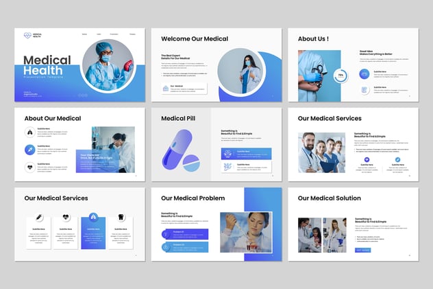 医疗健康病例分析治疗方案对比PPT模板 - 顶尖PPT