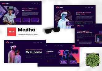 元宇宙技术创新展示PPT模板 - 顶尖PPT