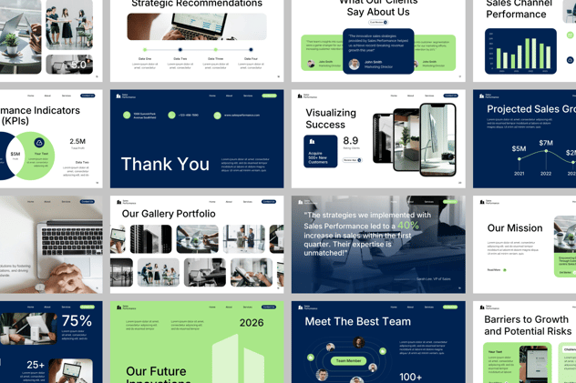 销售绩效分析评估PPT模板 - 顶尖PPT