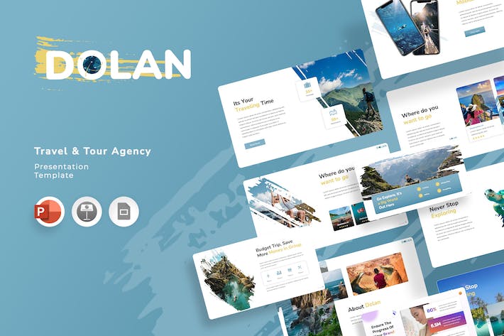 旅游度假旅行社运营PPT模板 - 顶尖PPT