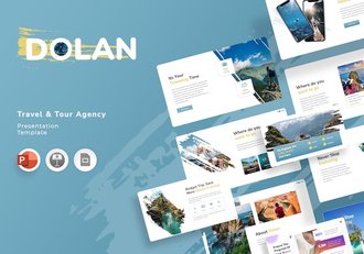 旅游度假旅行社运营PPT模板 - 顶尖PPT