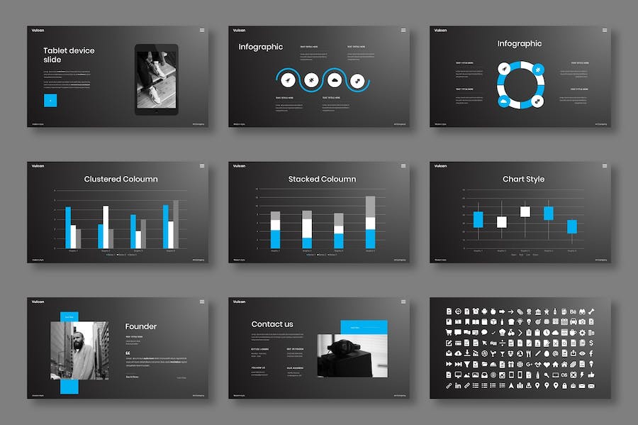 商务企业品牌推广Keynote模板 - 顶尖PPT