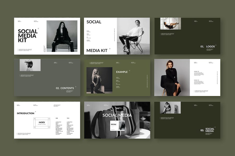 社交媒体营销运营Keynote模板 - 顶尖PPT