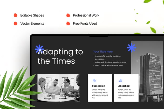 数字化转型现代商业主题keynote模板 - 顶尖PPT