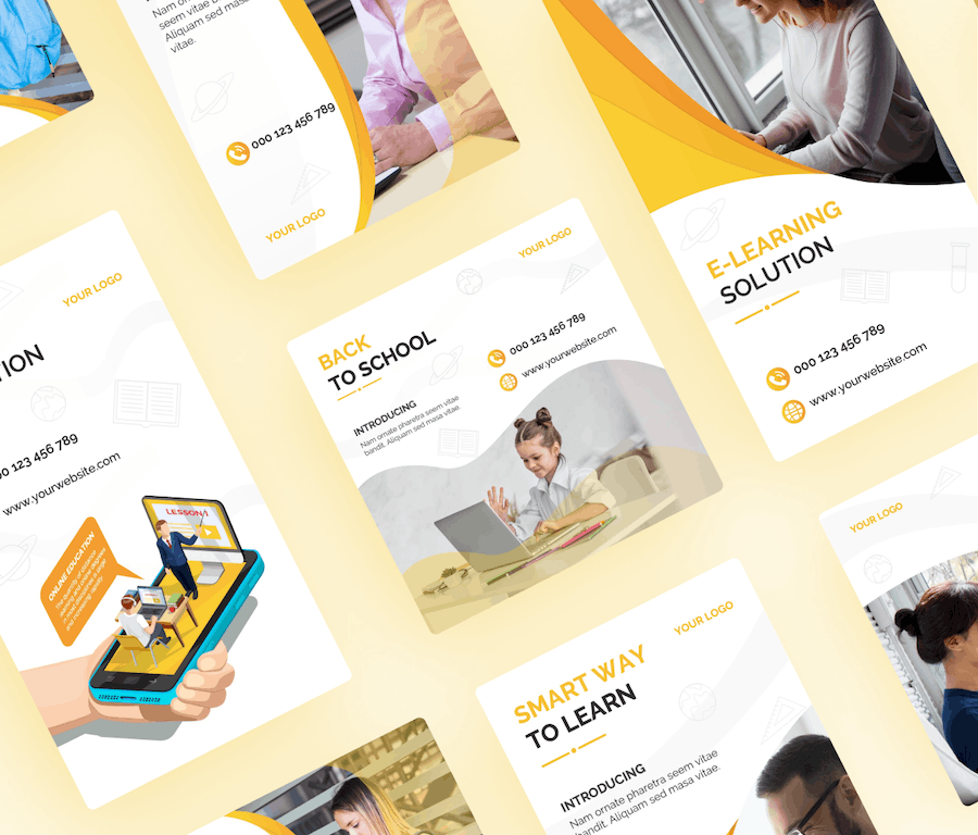 教育类社交媒体主题PowerPoint模板 - 顶尖PPT