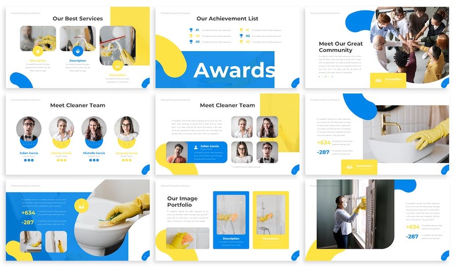 家政清洁公司介绍产品推广方案展示PPT模板 - 顶尖PPT