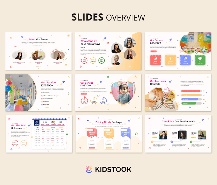 儿童幼儿园早教培训课程PPT模板 Retry - 顶尖PPT