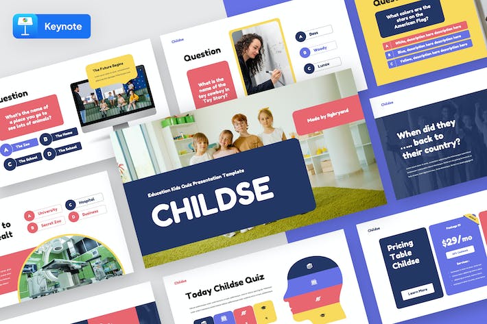 儿童教育培训机构学校keynote模板 - 顶尖PPT