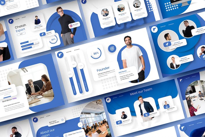 商业企业发展战略方案Keynote模板 - 顶尖PPT