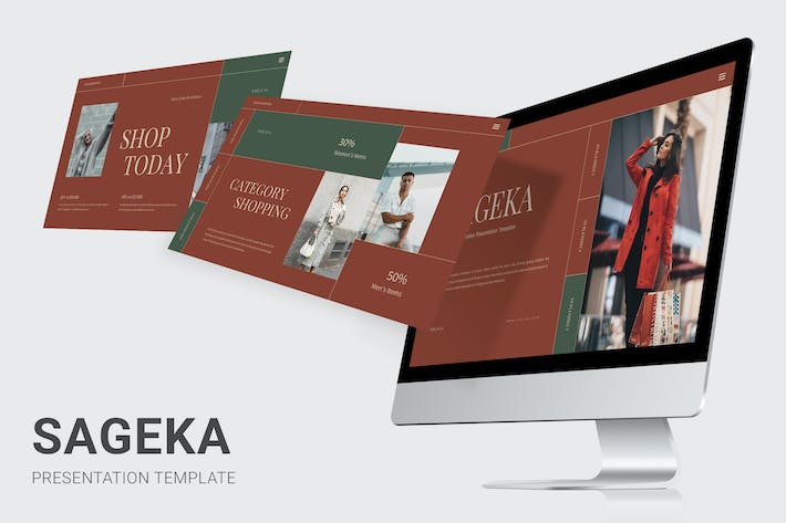 简约时尚风格圣诞节主题风格keynote模板 - 顶尖PPT