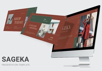 简约时尚风格圣诞节主题风格keynote模板 - 顶尖PPT