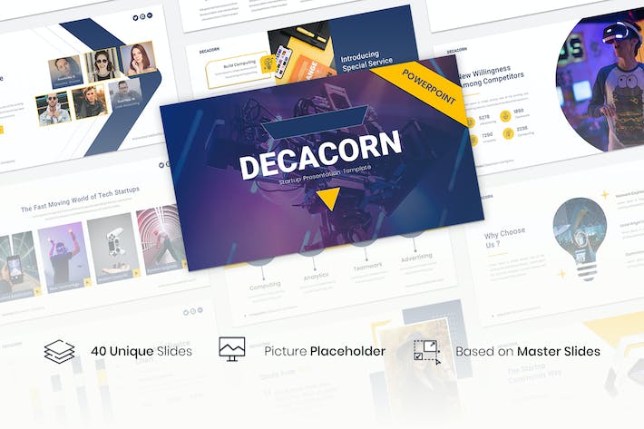 欧美创业项目商业路演高级PPT模板 - 顶尖PPT