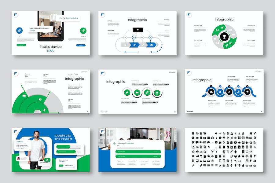 科技商务创业项目发展Keynote模板 - 顶尖PPT