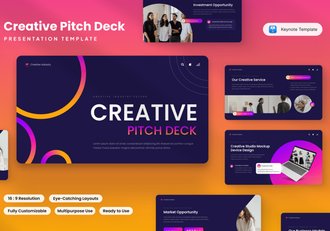 客户投资方或合作伙伴展示创意方案keynote模板 - 顶尖PPT