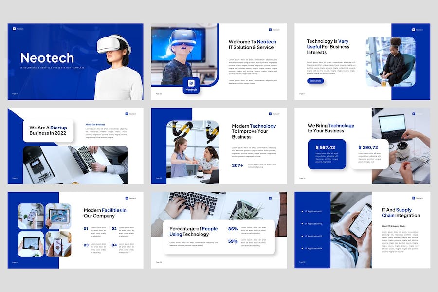 未来新科技it人工智能解决方案keynote模板 - 顶尖PPT