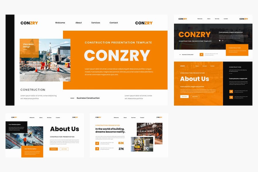 建筑施工项目管理方案Keynote模板 - 顶尖PPT
