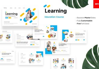 教育课程教学大纲培训PPT模板 - 顶尖PPT