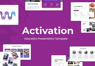 国外大学宣传介绍教育教学培训机构主题PPT模板 - 顶尖PPT