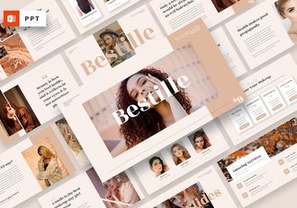 百宝箱化妆师美容PPT模板 - 顶尖PPT