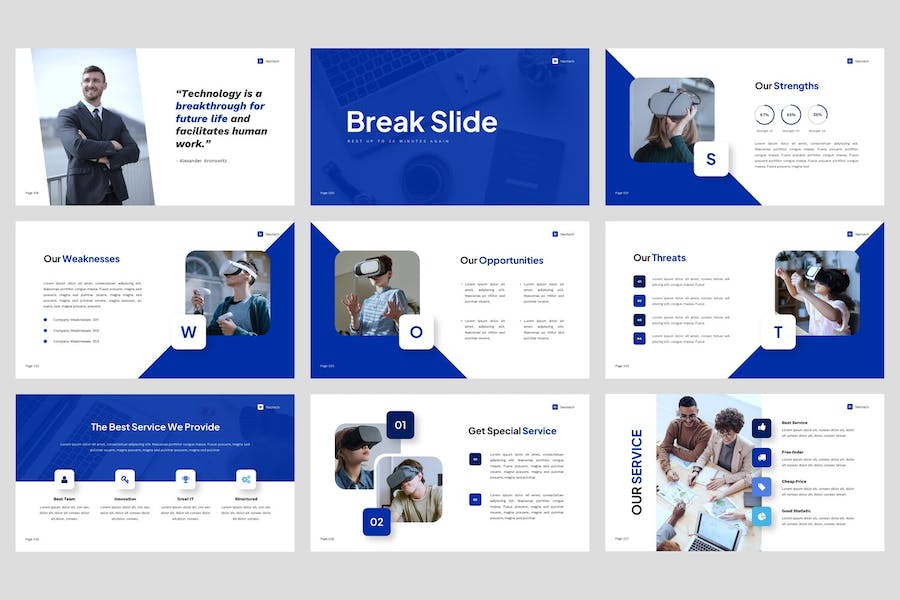 未来新科技it人工智能解决方案keynote模板 - 顶尖PPT