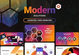 创意大气企业解决方案商业计划多用途PPT模板 - 顶尖PPT