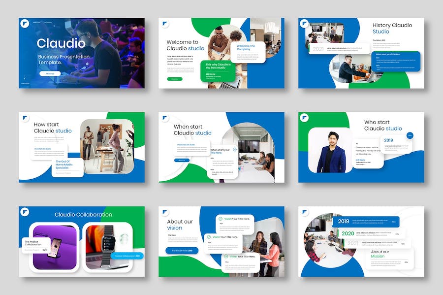 科技商务创业项目发展Keynote模板 - 顶尖PPT