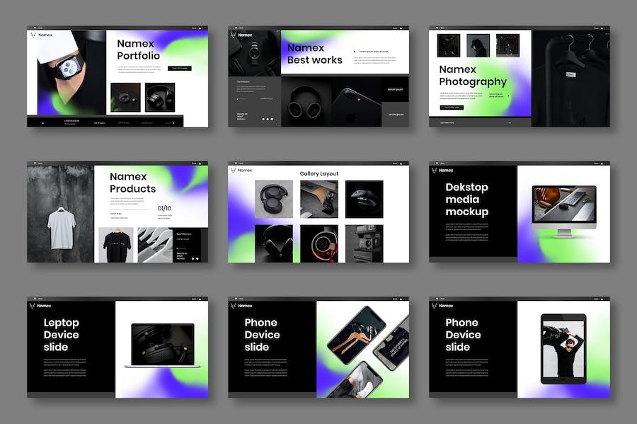 现代商务企业服务介绍PPT模板 - 顶尖PPT