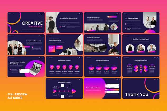 客户投资方或合作伙伴展示创意方案keynote模板 - 顶尖PPT