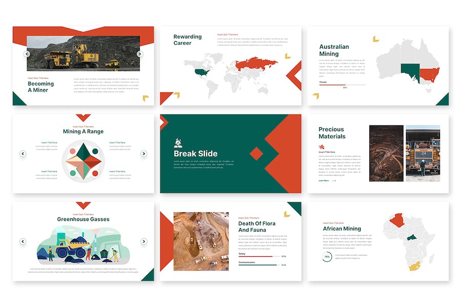 稀有金属矿产开发稀土行业PPT模板 - 顶尖PPT