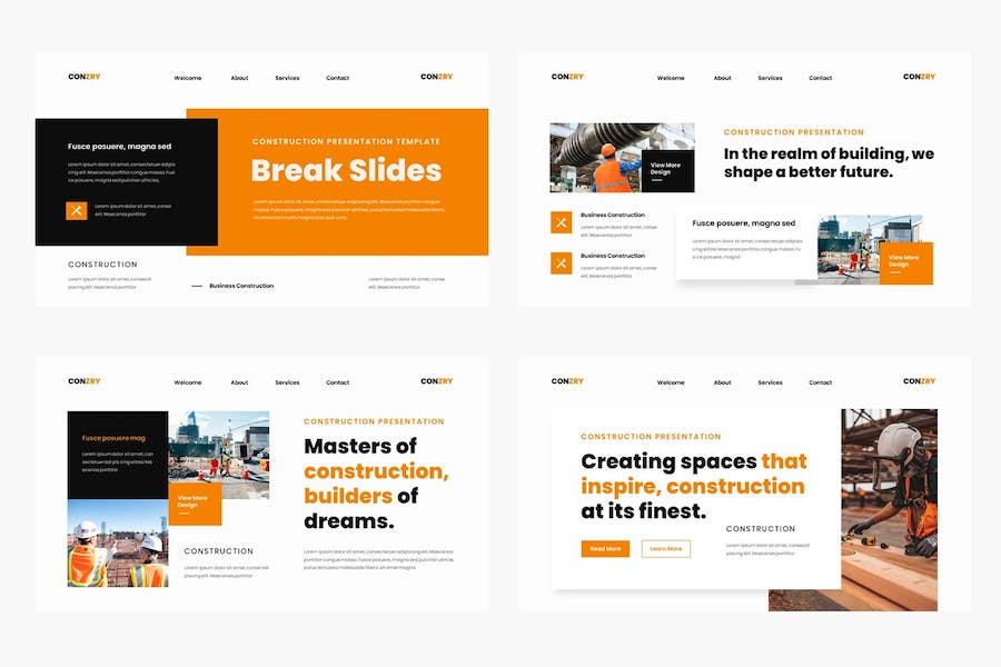 建筑施工项目管理方案Keynote模板 - 顶尖PPT