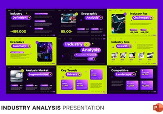 行业市场分析竞争研究PPT模板 - 顶尖PPT