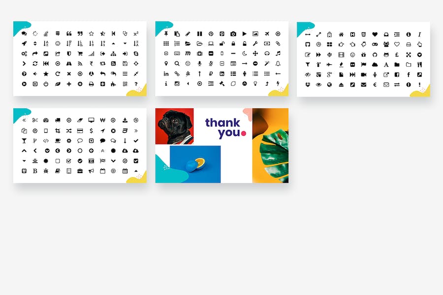 彩色波普艺术风格展示PPT模板 - 顶尖PPT