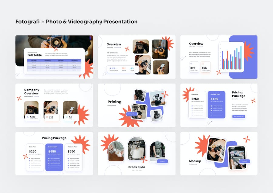 摄影视频服务项目推介方案Keynote模板 - 顶尖PPT